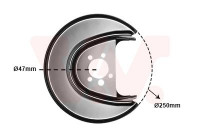 Splash Panel, brake disc