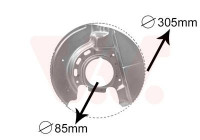 Splash Panel, brake disc