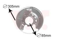 Splash Panel, brake disc