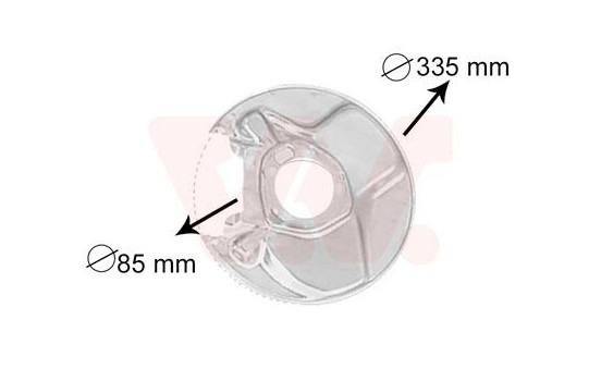 Splash Panel, brake disc, Image 2