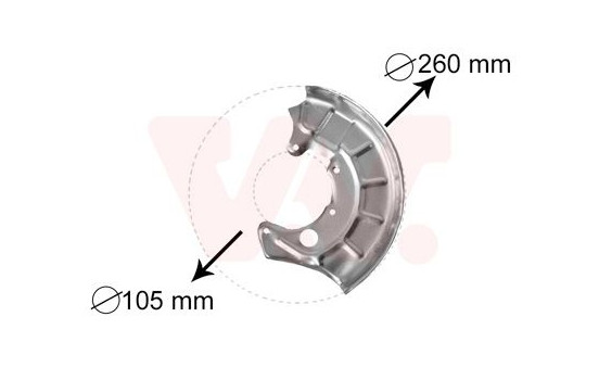 Splash Panel, brake disc, Image 2