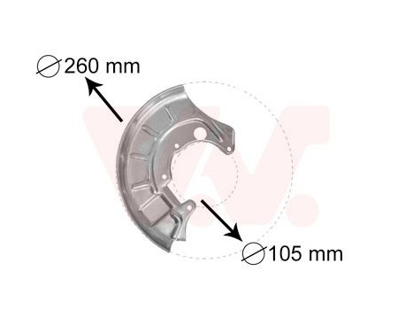 Splash Panel, brake disc, Image 2