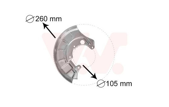 Splash Panel, brake disc, Image 2
