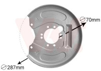 Splash Panel, brake disc