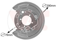 Splash Panel, brake disc