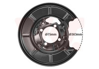 Splash Panel, brake disc