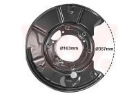 Splash Panel, brake disc