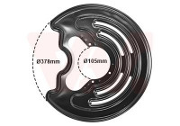 Splash Panel, brake disc