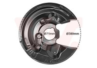 Splash Panel, brake disc