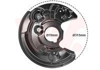 Splash Panel, brake disc