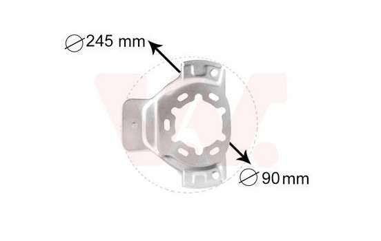 Splash Panel, brake disc, Image 2
