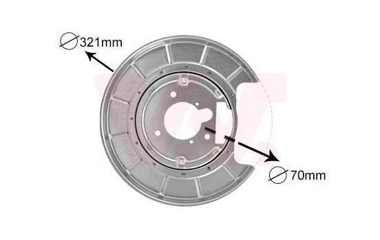 Splash Panel, brake disc