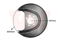 Splash Panel, brake disc