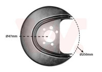 Splash Panel, brake disc