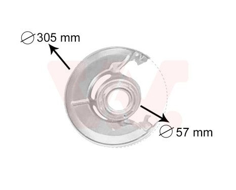 Splash Panel, brake disc, Image 2
