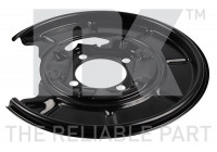 Splash Panel, brake disc