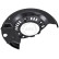 Splash Panel, brake disc