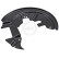 Splash Panel, brake disc