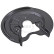 Splash Panel, brake disc