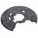 Splash Panel, brake disc