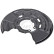 Splash Panel, brake disc