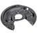 Splash Panel, brake disc