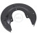 Splash Panel, brake disc