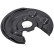 Splash Panel, brake disc