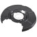 Splash Panel, brake disc