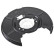 Splash Panel, brake disc