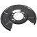 Splash Panel, brake disc