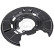 Splash Panel, brake disc