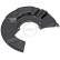 Splash Panel, brake disc