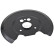 Splash Panel, brake disc