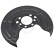 Splash Panel, brake disc