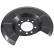 Splash Panel, brake disc