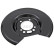 Splash Panel, brake disc