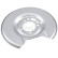 Splash Panel, brake disc