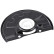 Splash Panel, brake disc