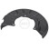 Splash Panel, brake disc