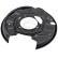 Splash Panel, brake disc