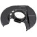 Splash Panel, brake disc