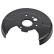 Splash Panel, brake disc