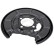 Splash Panel, brake disc
