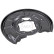 Splash Panel, brake disc