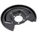 Splash Panel, brake disc