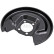 Splash Panel, brake disc