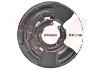 Splash Panel, brake disc