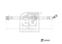 Brake hose 183699 FEBI