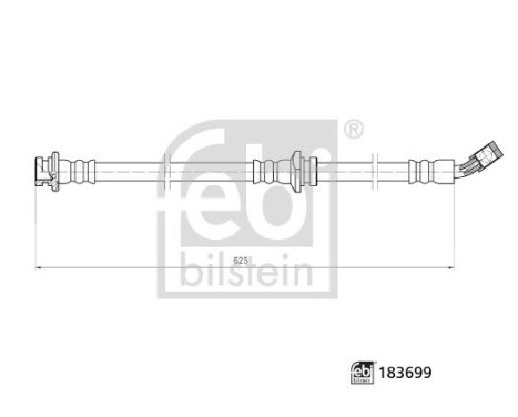 Brake hose 183699 FEBI
